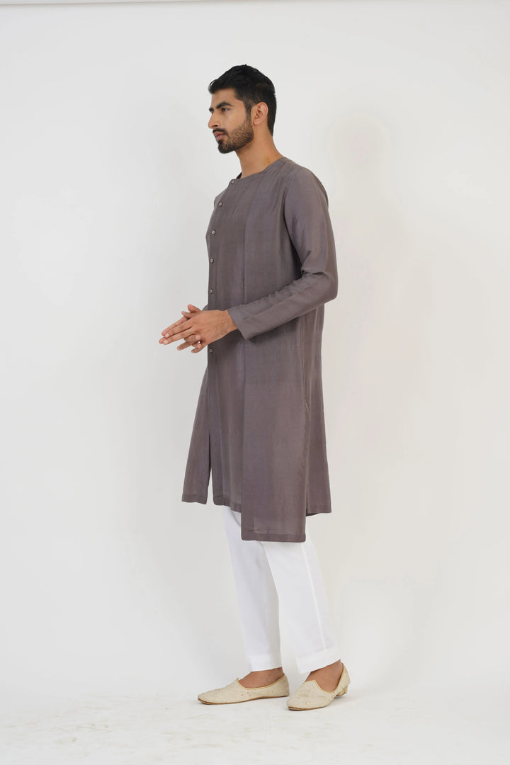 Grey Layered Kurta