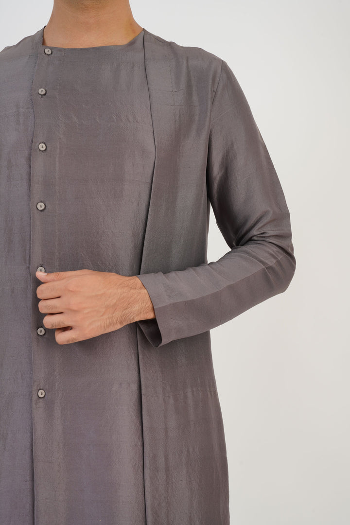 Grey Layered Kurta