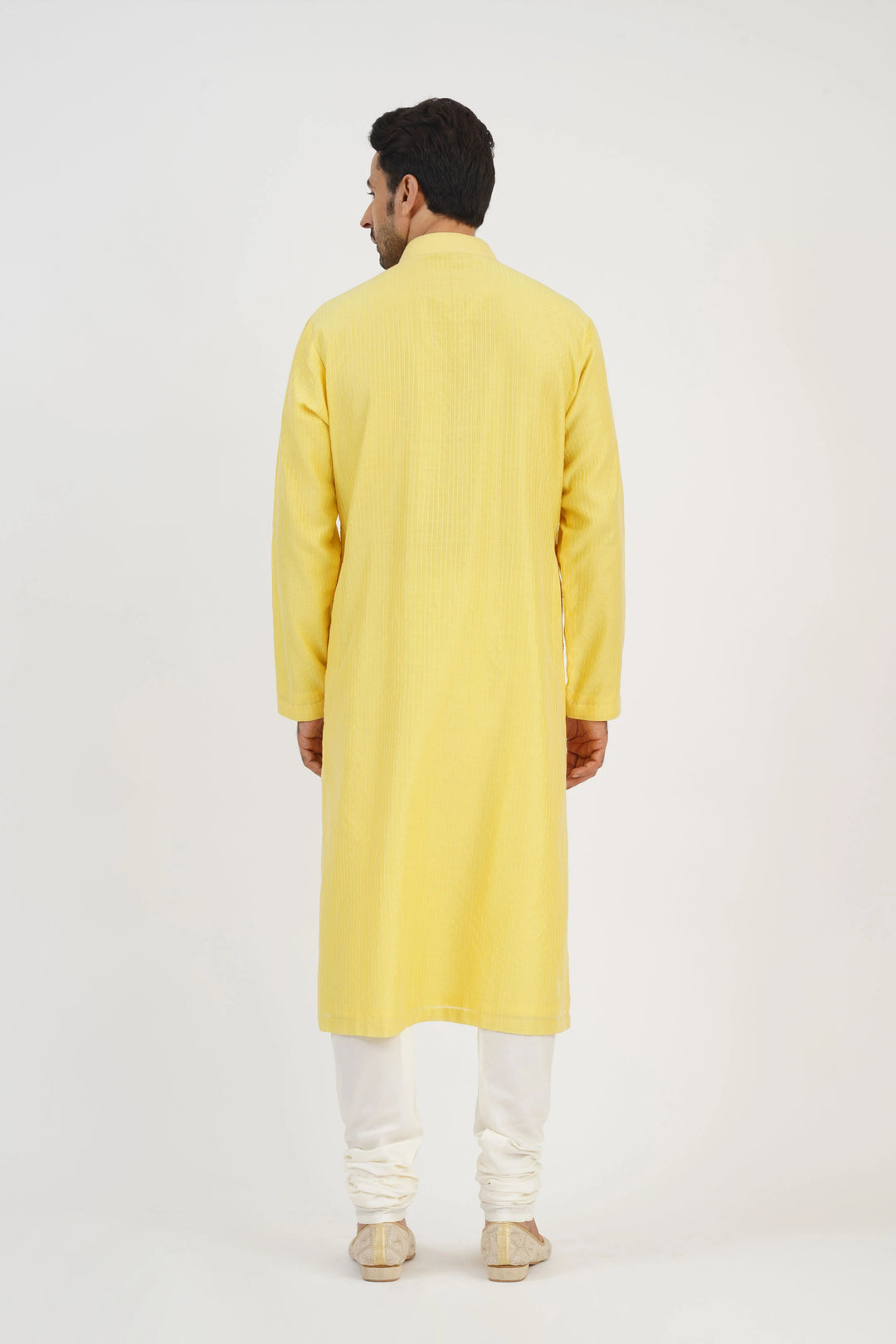 Yellow Embroidered Kurta