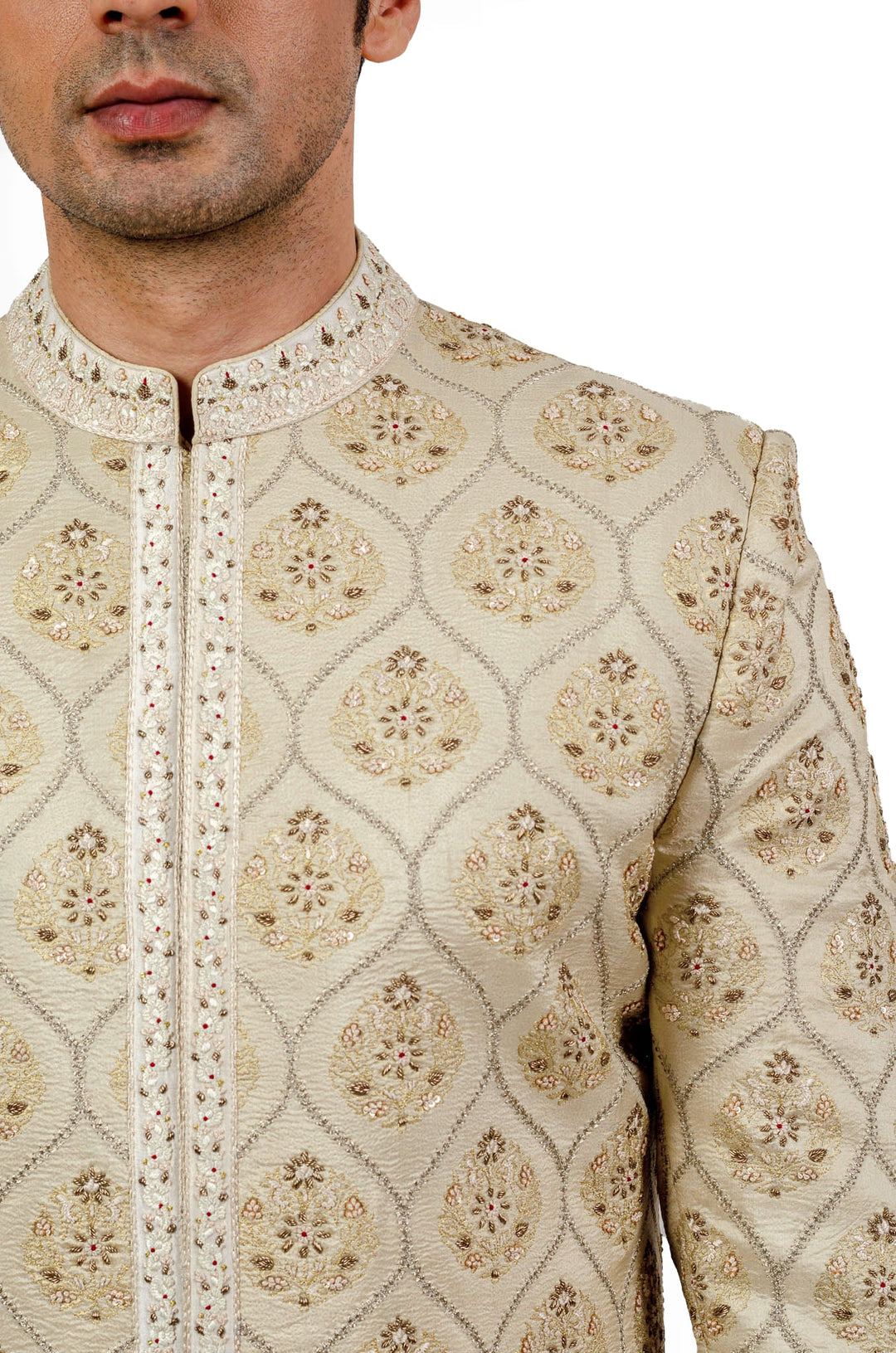 Heavy Allover Heavy Embroidered Sherwani Set