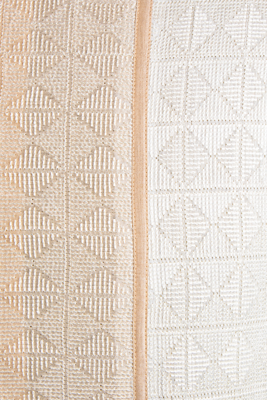 Cream Chanderi Kurta for Men | Machine Embroidered Designer Kurta | Wedding & Festive Wear