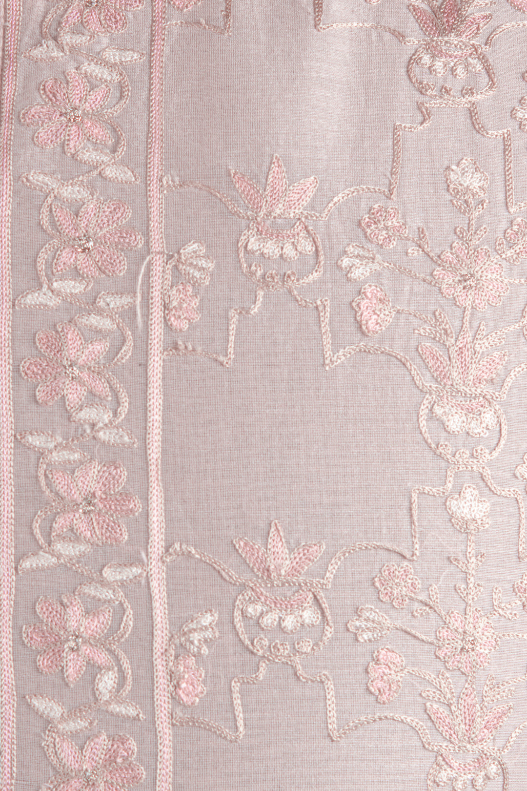 Pink Chanderi Kurta for Men | Aari Jaal Embroidered Designer Kurta | Luxury Wedding & Festive Wear