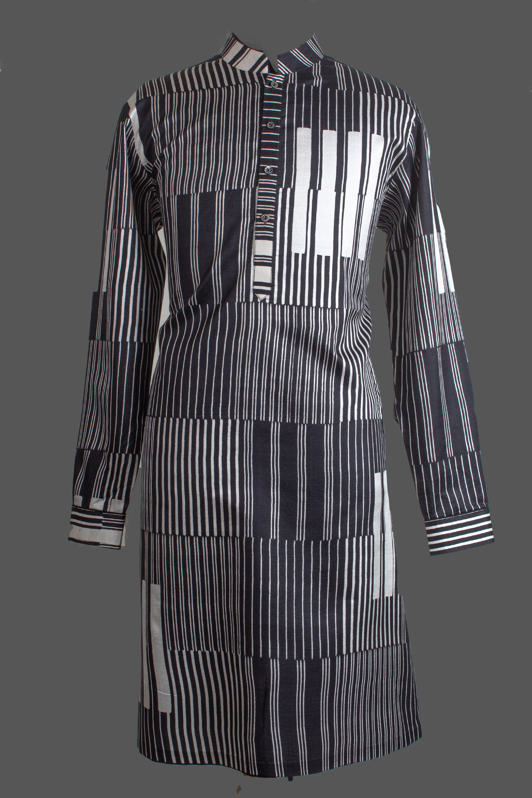 Black & White Silk Printed Kurta for Men | Designer Ethnic Kurta | Festive &amp; Contemporary Wear