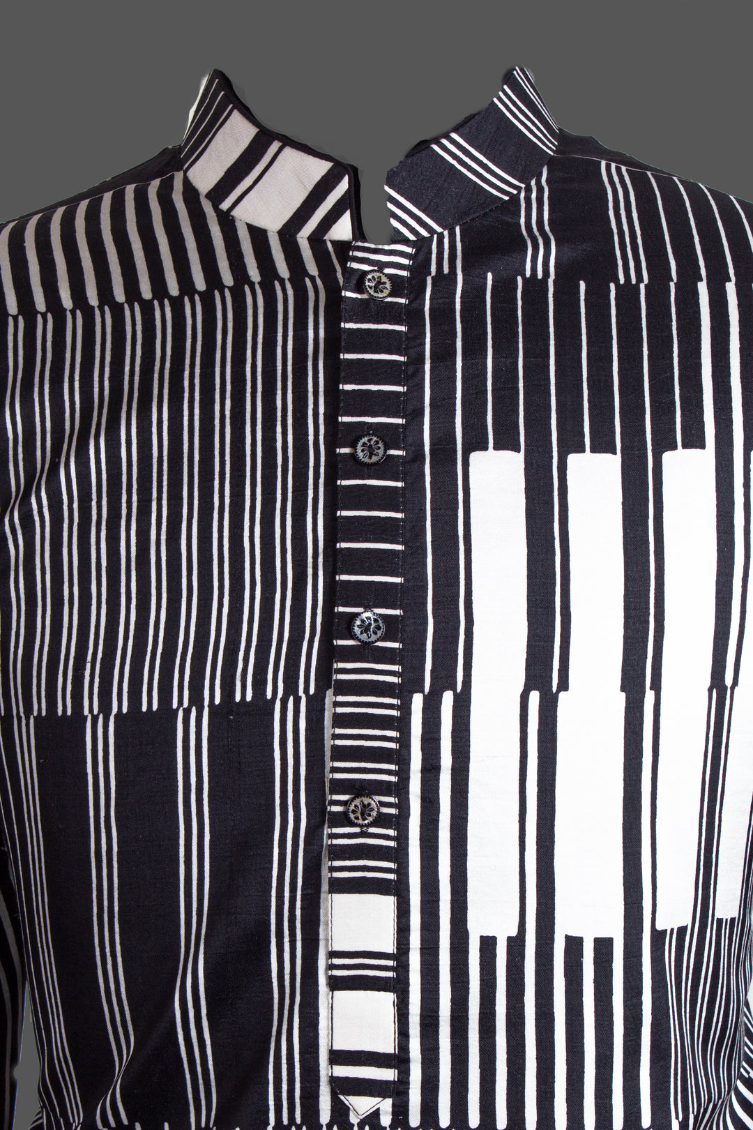 Black & White Silk Printed Kurta for Men | Designer Ethnic Kurta | Festive &amp; Contemporary Wear