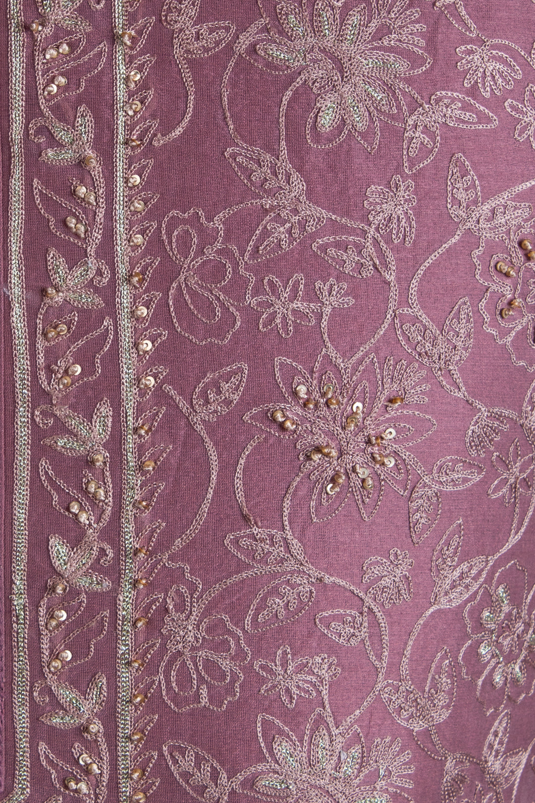 Onion Pink Chanderi Kurta for Men | Aari &amp; Hand Embroidered Designer Kurta | Festive &amp; Wedding Wear
