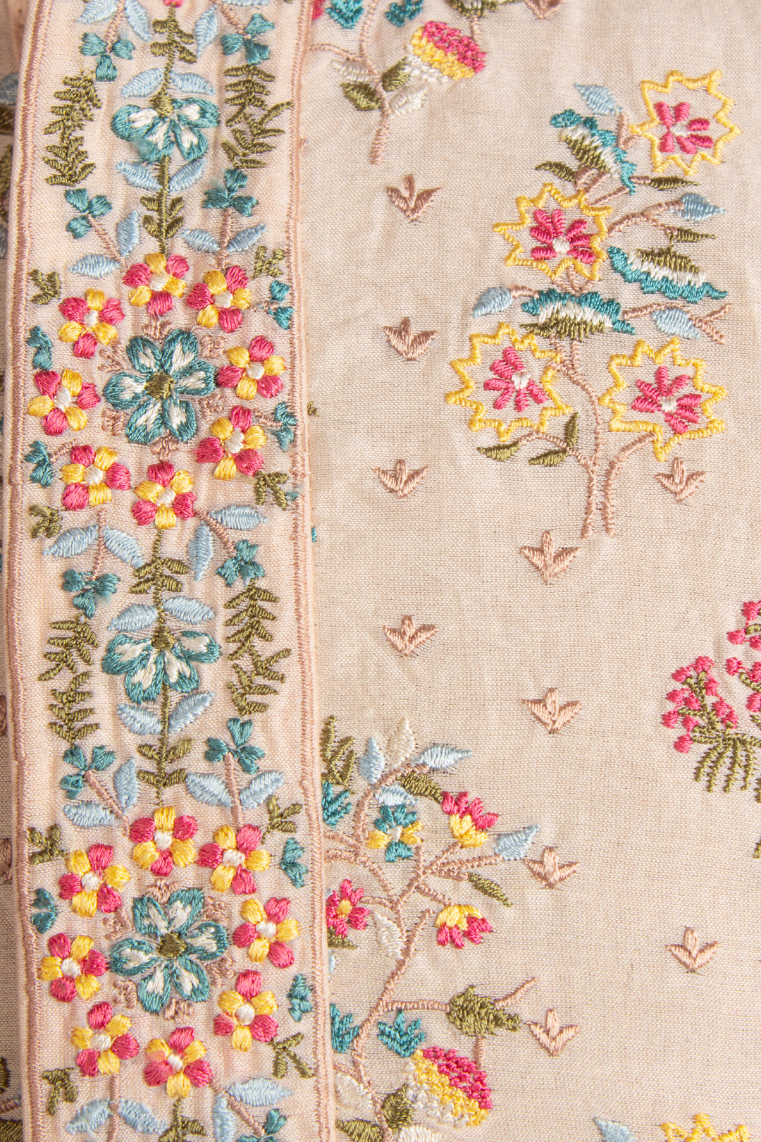 Pink Chanderi Kurta for Men | Machine Embroidered Booti Kurta | Premium Wedding & Festive Wear