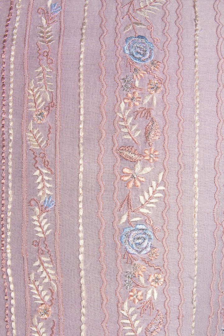 Peach Chanderi Kurta for Men | Machine Embroidered Designer Kurta | Wedding & Festive Wear