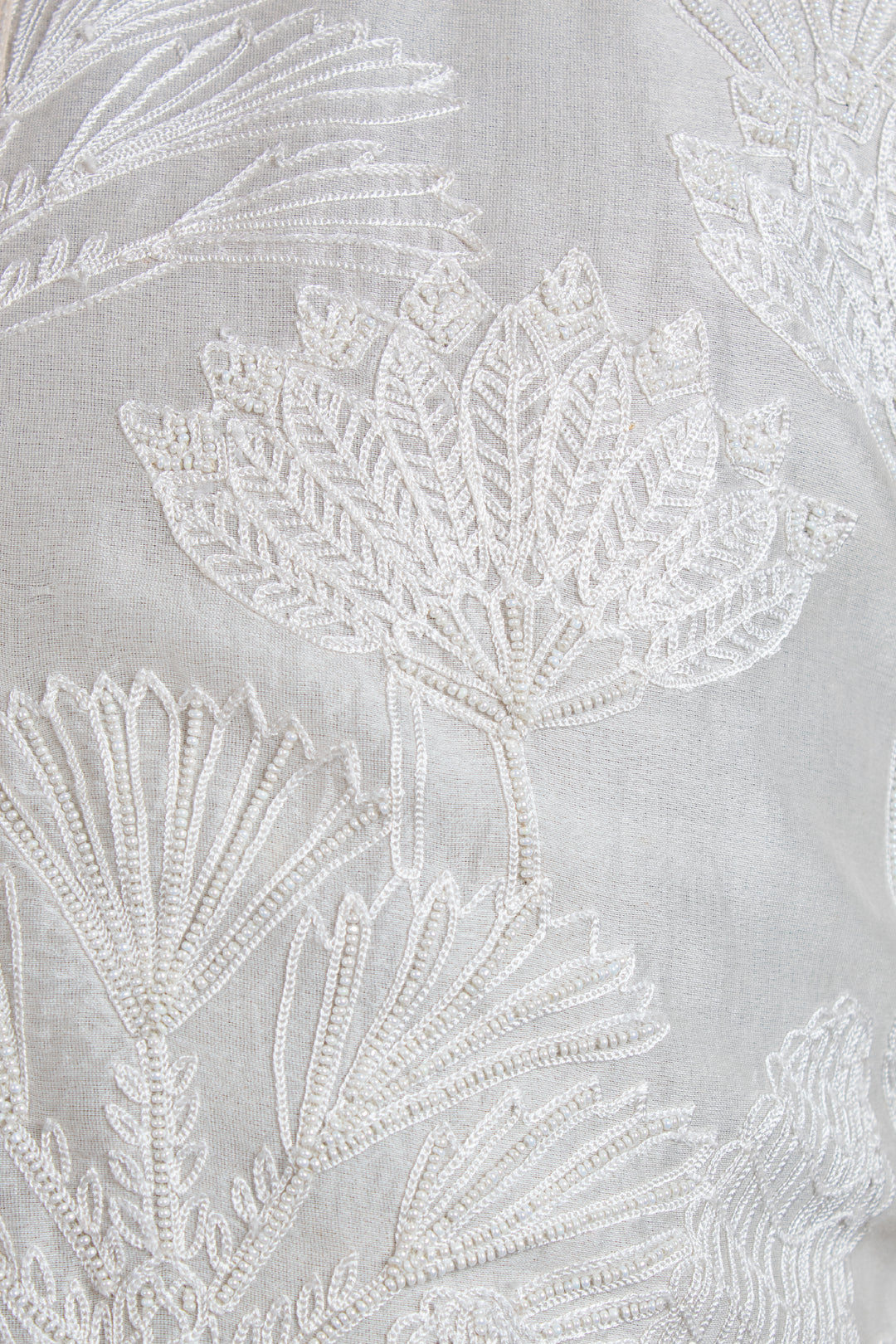 Off-White Chanderi Kurta for Men | Aari & Hand Embroidered Designer Kurta | Luxury Wedding & Festive Wear