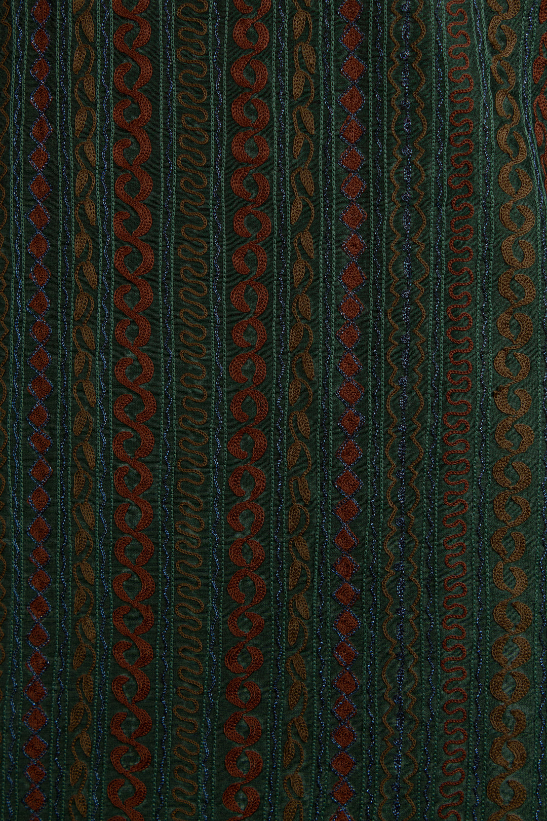 Dark Green Chanderi Kurta for Men | Machine Embroidered Designer Kurta | Luxury Wedding & Festive Wear