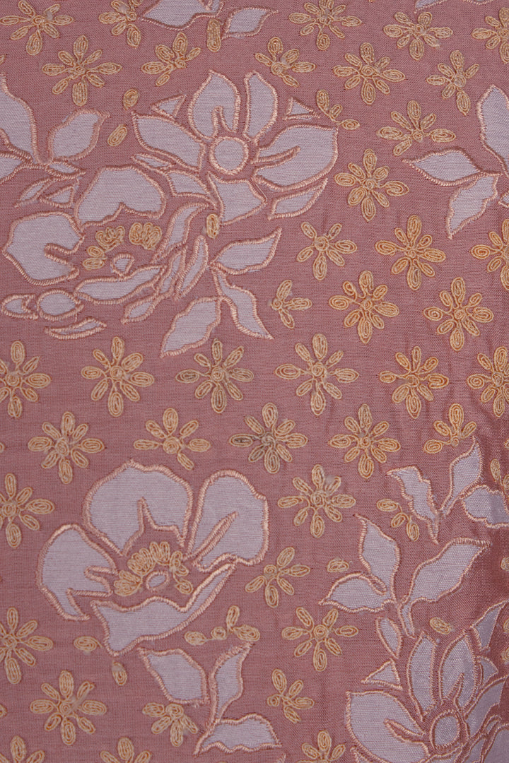 Pink Chanderi Kurta for Men | Appliqué & Dori Jaal Embroidered Kurta | Designer Wedding & Festive Wear