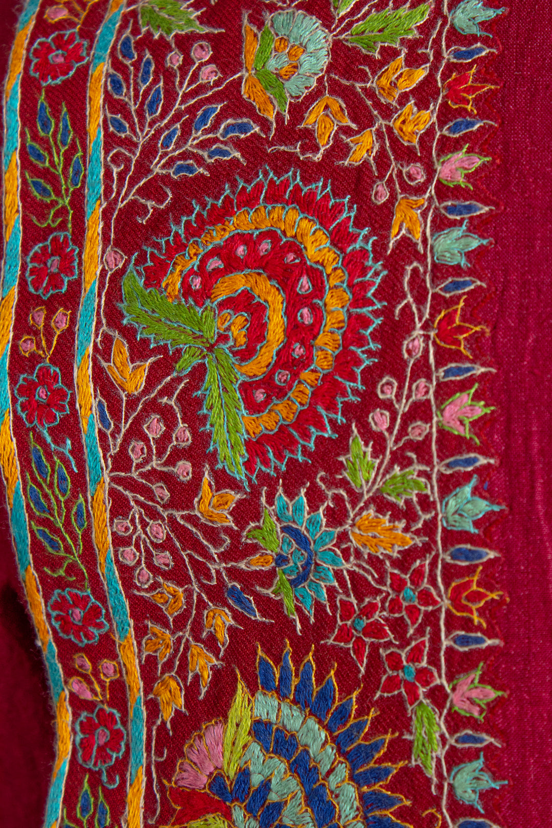 Maroon Moonga Silk Kurta for Men | Hand Kashmiri Embroidered Kurta | Luxury Wedding & Festive Wear