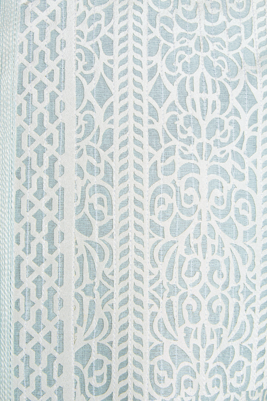 Sky Blue Chanderi Kurta for Men | Laser Cut & Stitchline Designer Kurta | Wedding & Festive Wear