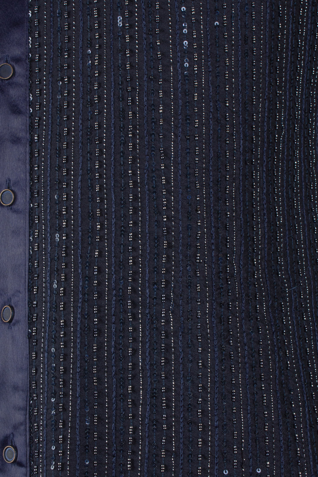 Navy Blue Cotton Silk Kurta Set