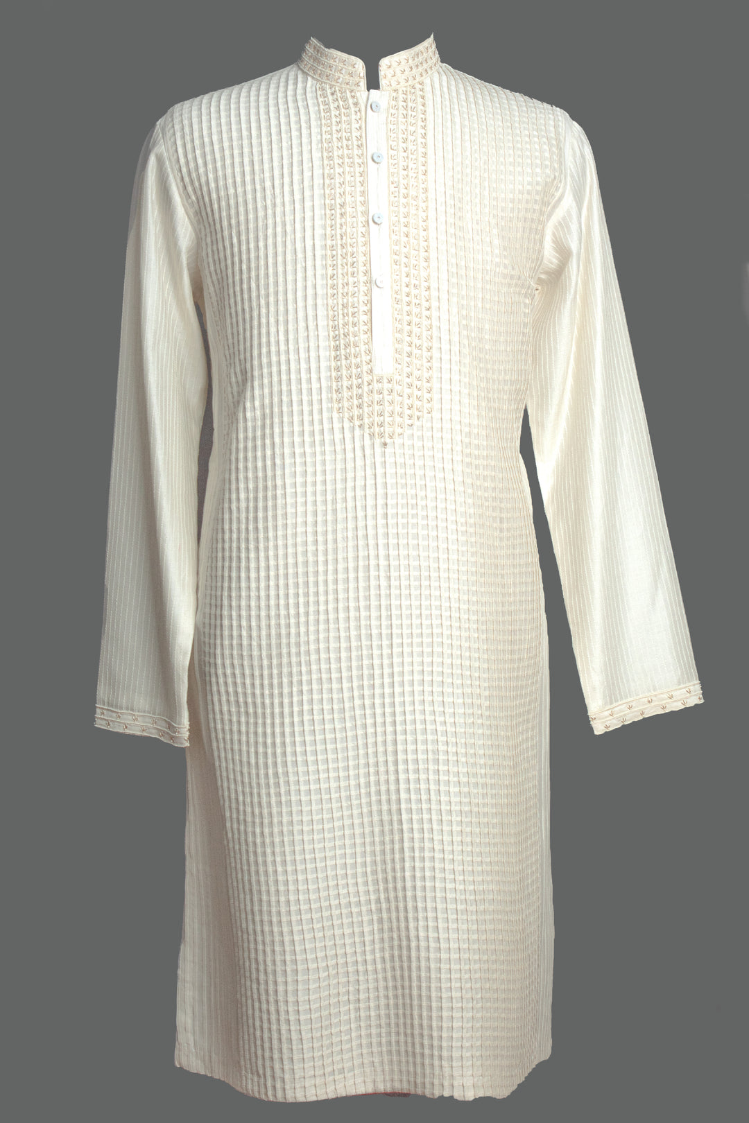 Off-White Chanderi Kurta Set
