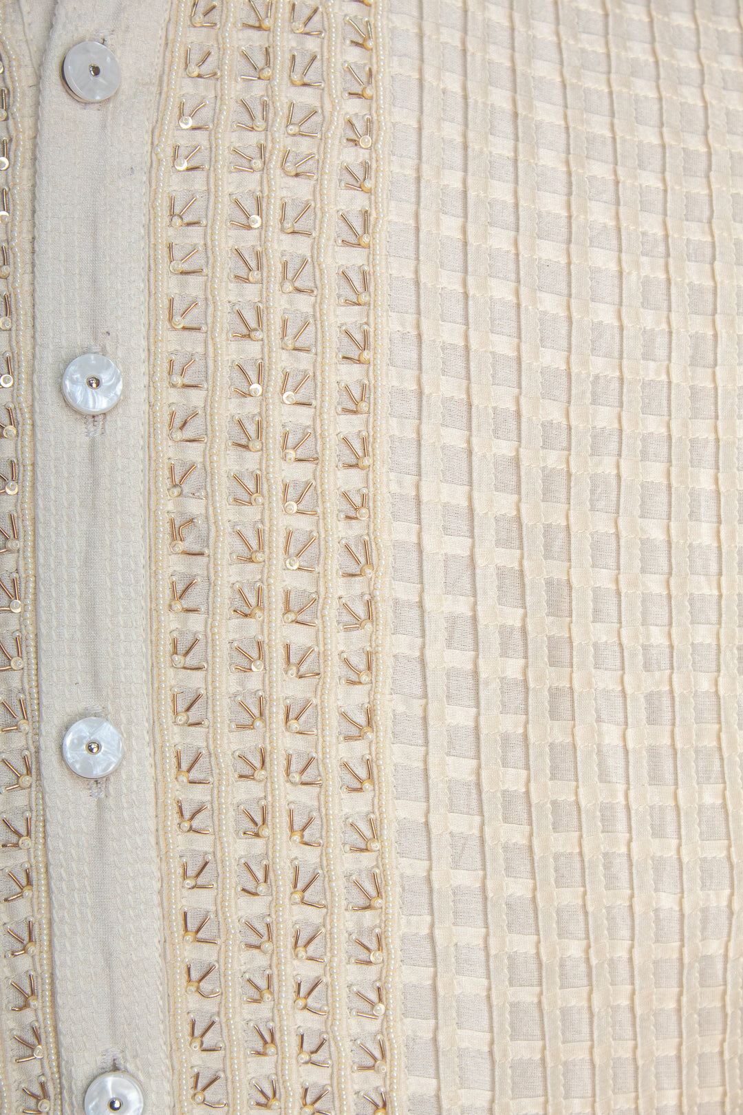 Off-White Chanderi Kurta Set