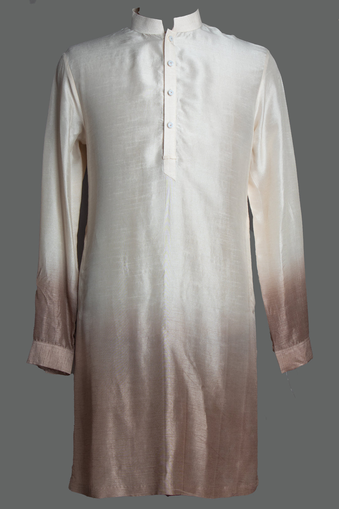 Beige Shaded Kurta and Bundi Set