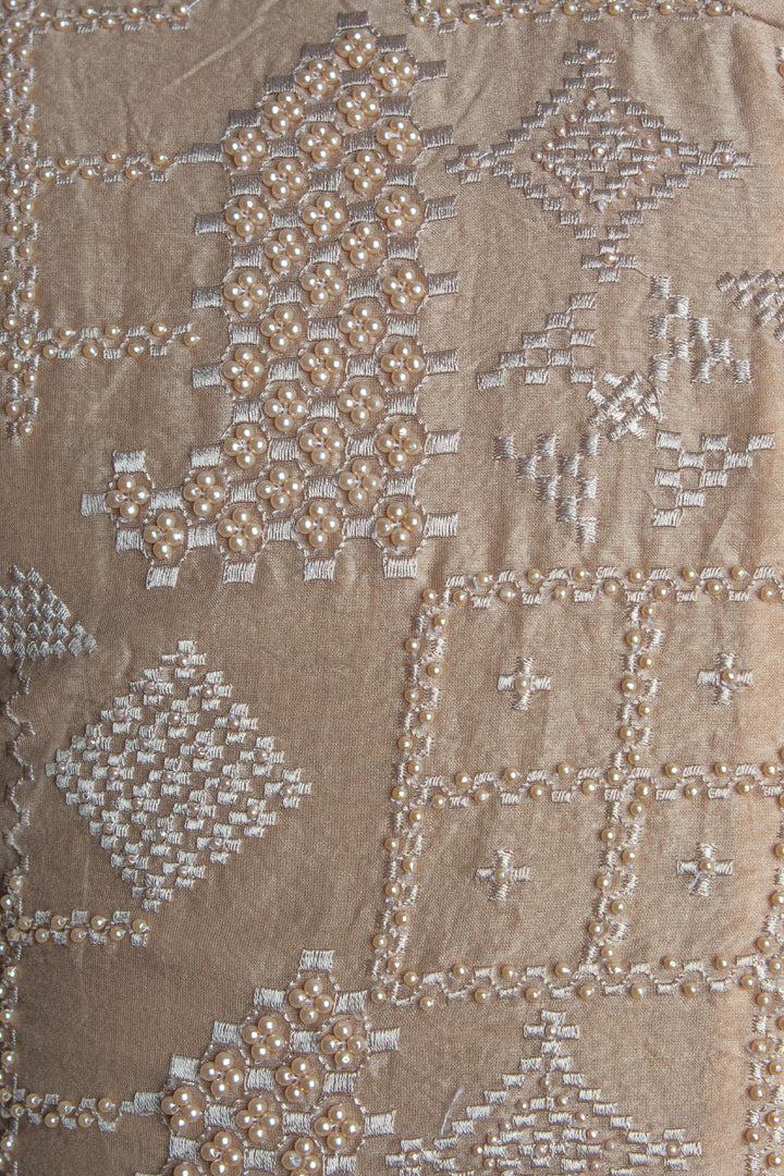 Beige Shaded Chanderi Kurta Set,