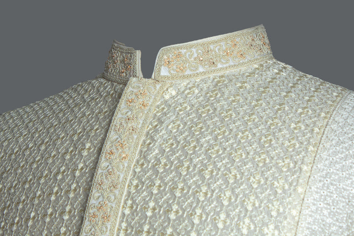 Off-White Chanderi Kurta