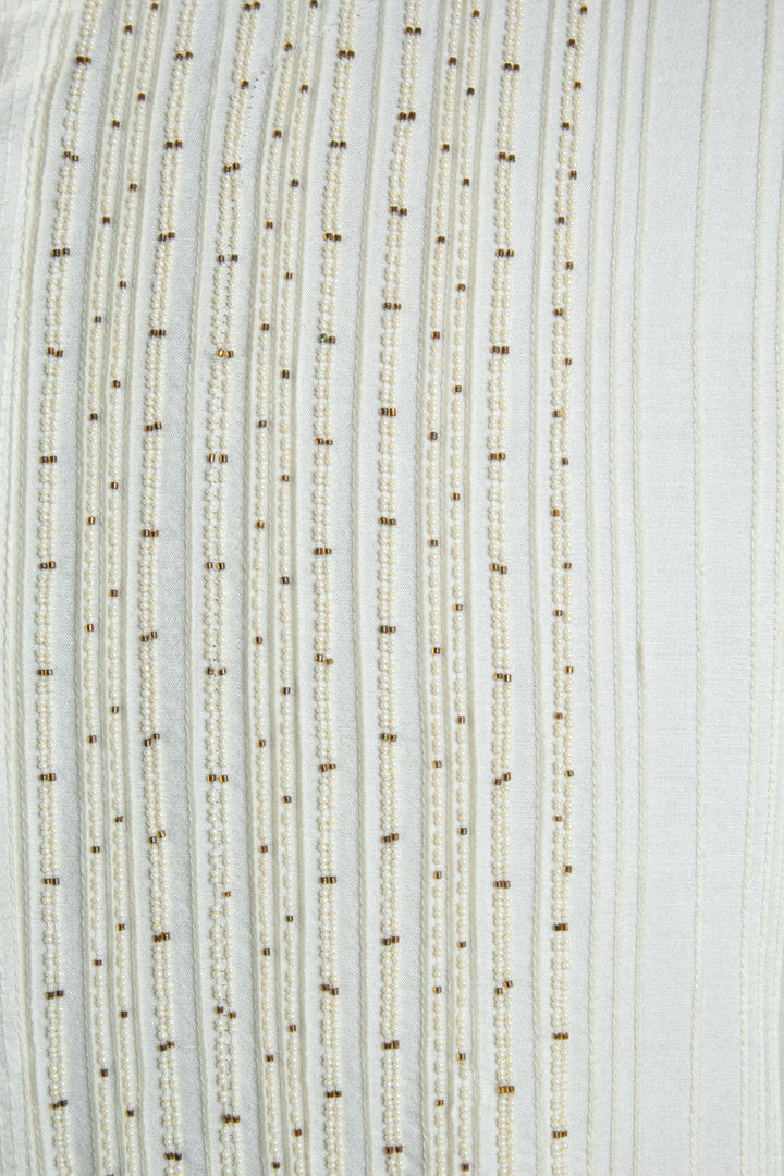 Off-White Cotton Silk Kurta Set
