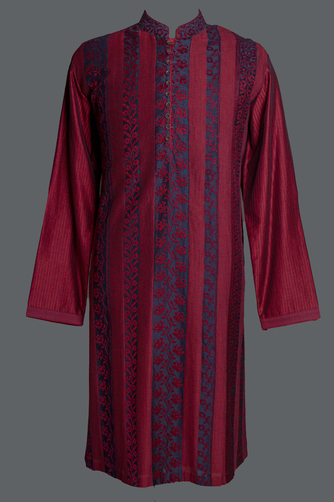 Maroon Chanderi Kurta Set