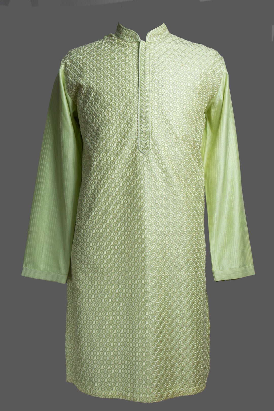 Mint Green Chanderi Kurta Set