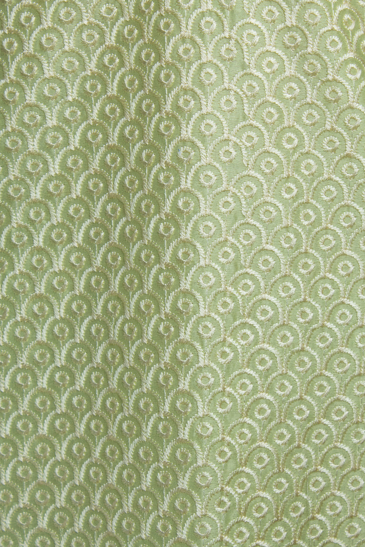 Mint Green Chanderi Kurta Set