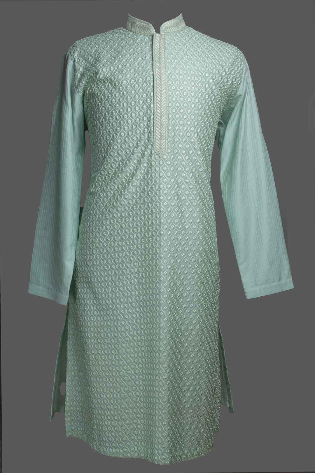 Sky Blue Chanderi Kurta Set