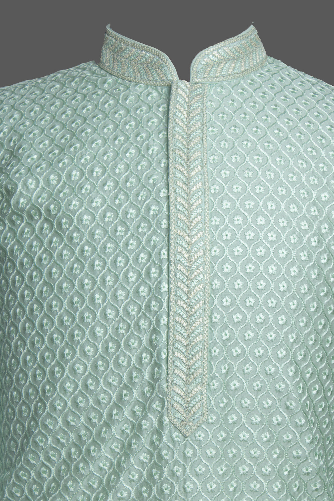 Sky Blue Chanderi Kurta Set