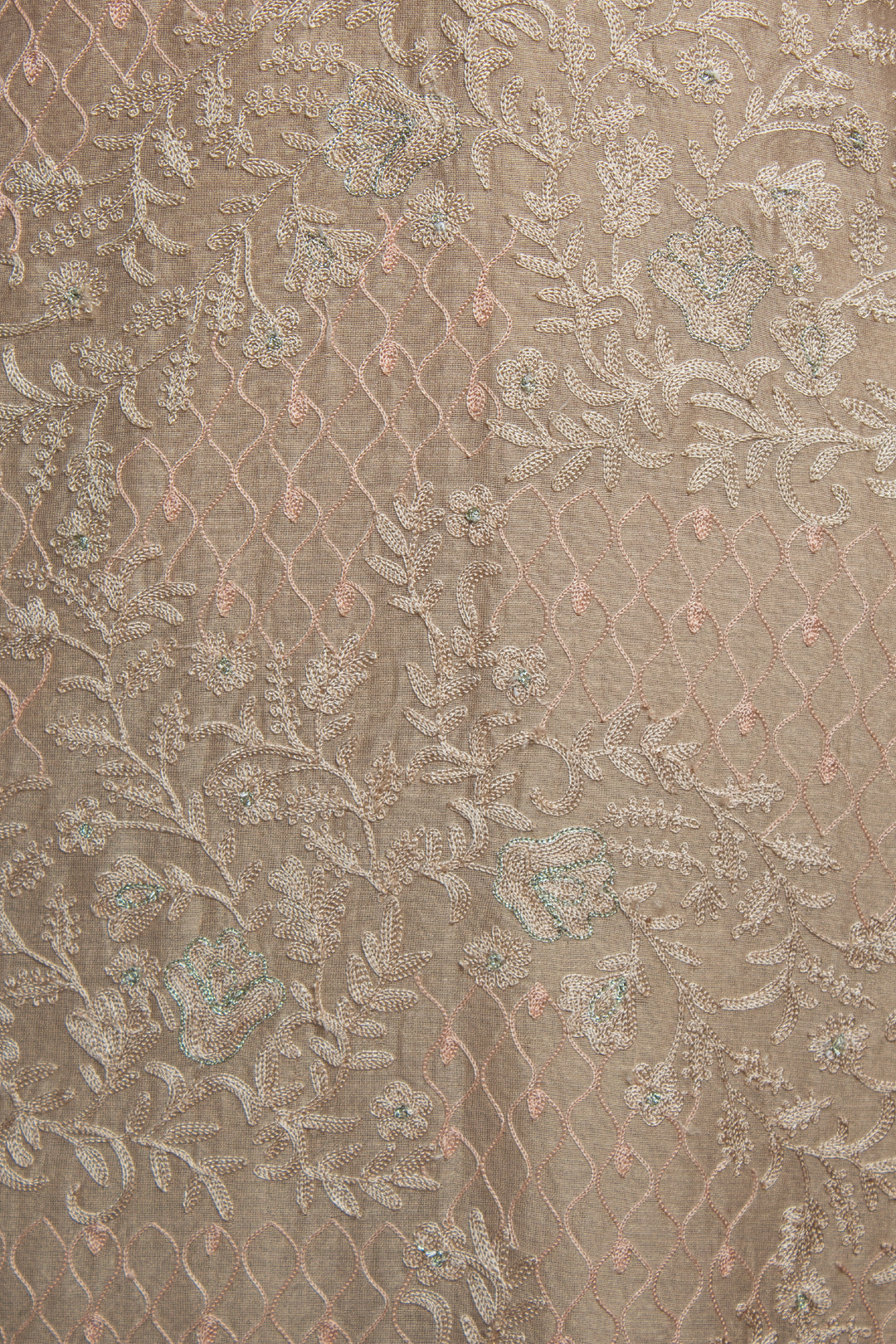 Beige Chanderi Kurta Set