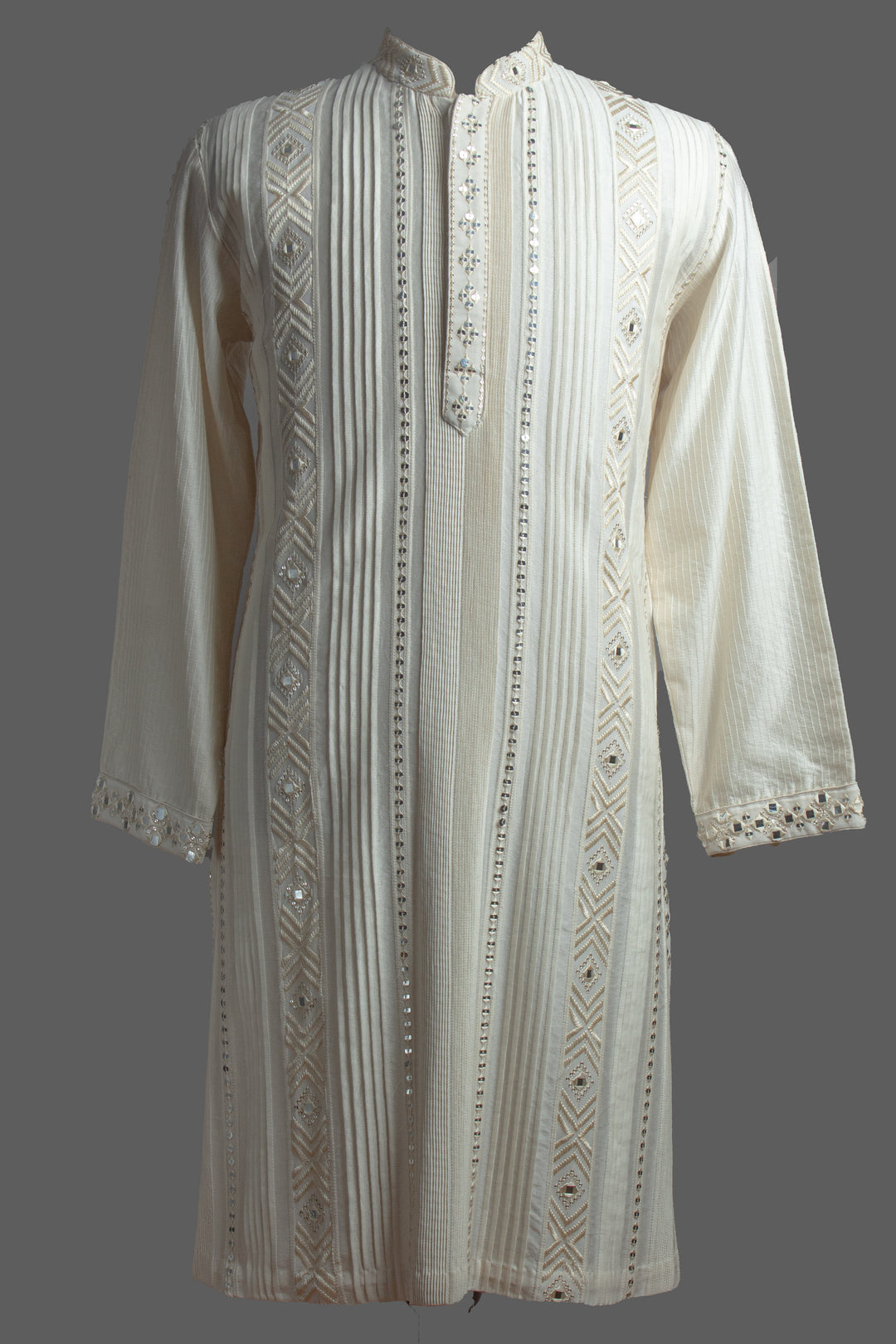 Off-White Chanderi Kurta Set