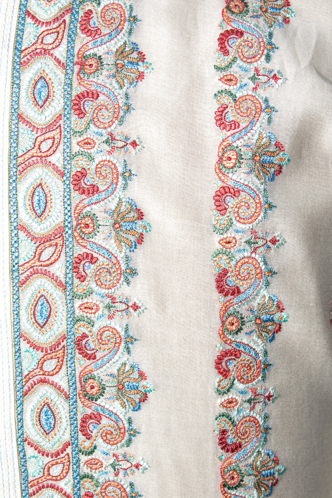 Off-White Chanderi Kurta for Men | Machine Embroidered Designer Kurta | Premium Festive &amp; Wedding Wear