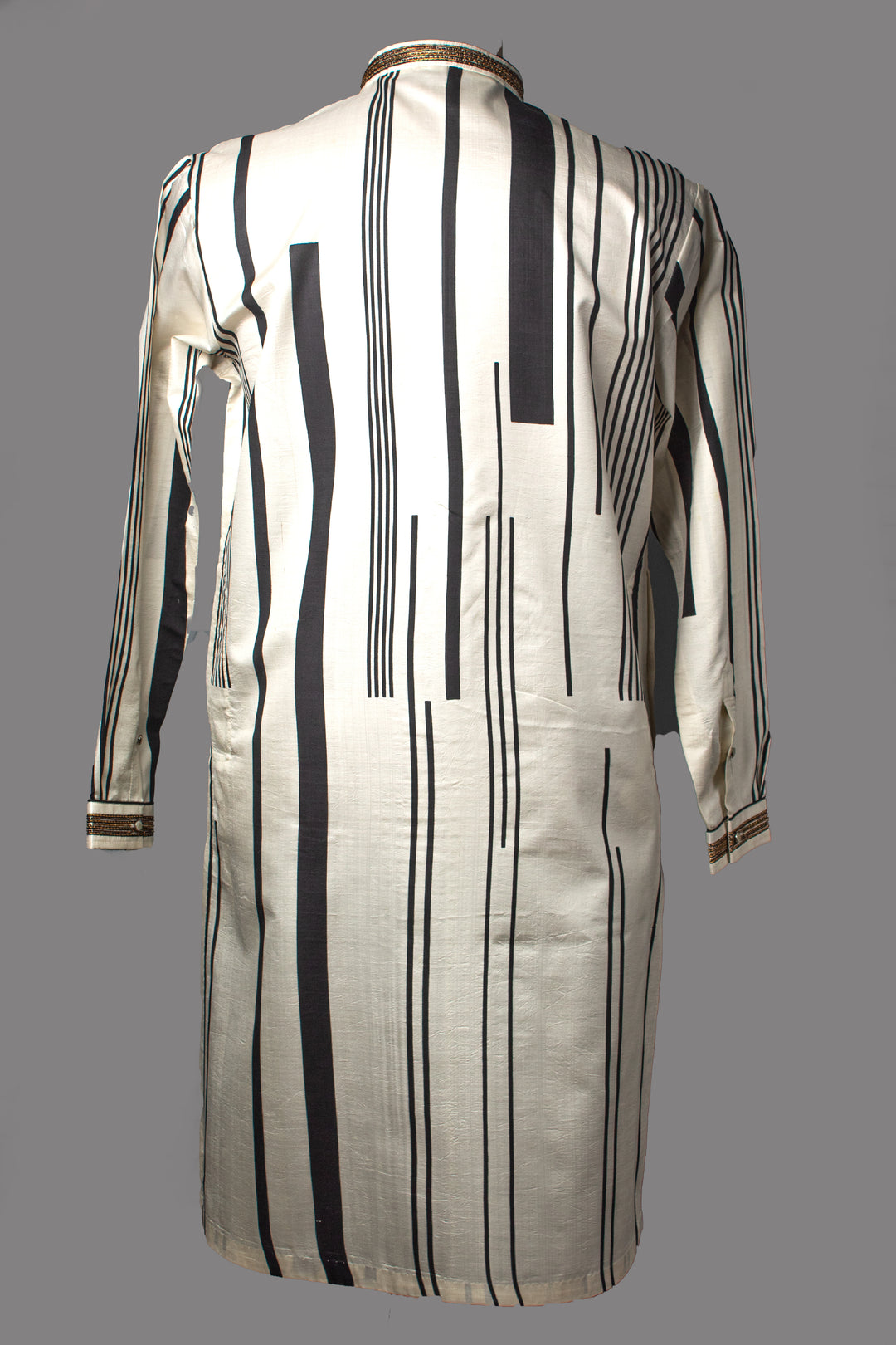 Off-White Silk Kurta for Men | Hand Embroidered &amp; Printed Designer Kurta | Luxury Festive &amp; Wedding Wear
