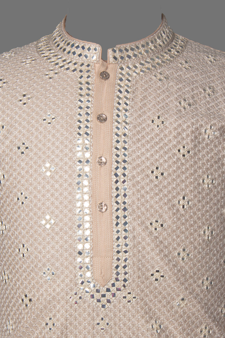 Light Beige Kurta Set