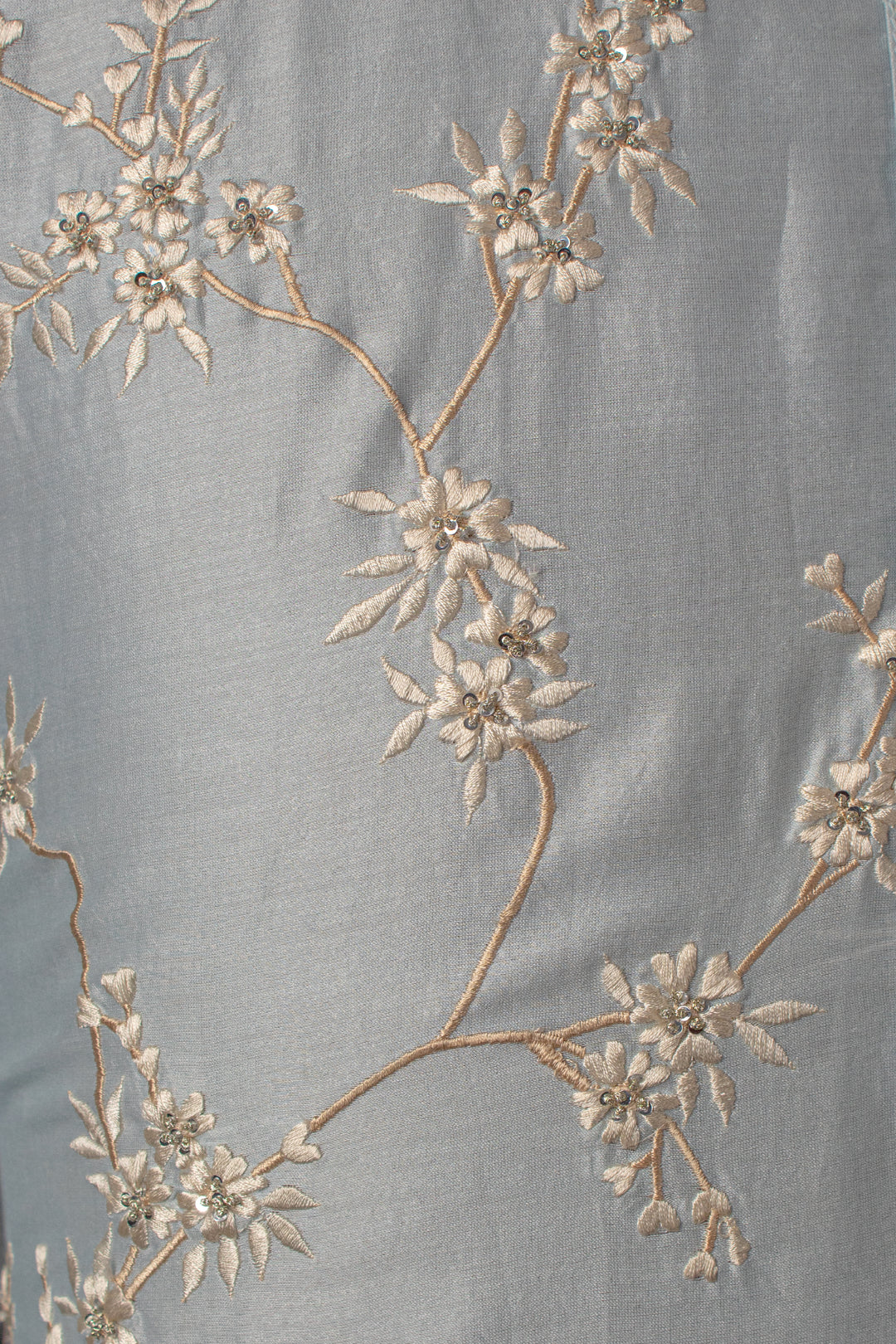 Sky Blue Kurta Set with Machine & Hand Embroidery