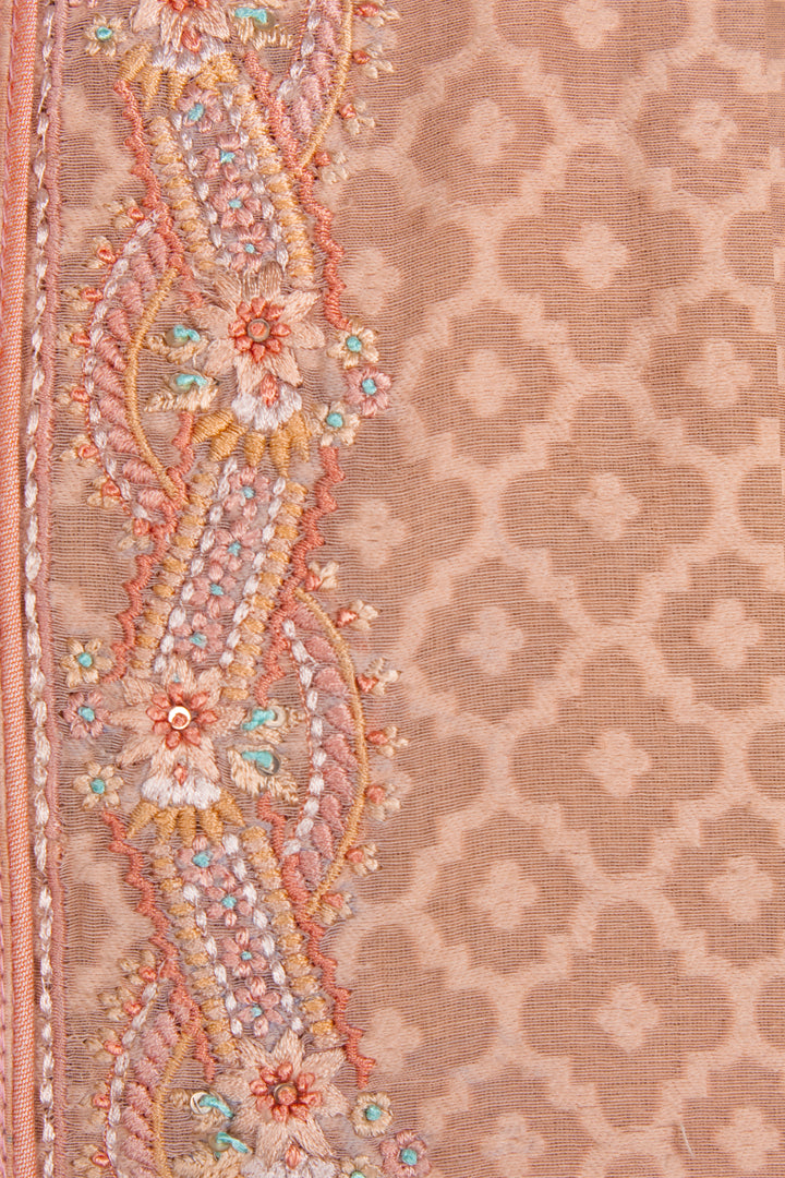 Pink Banarasi Silk Kurta for Men | Embroidered Ethnic Kurta with Churidar | Festive & Wedding Wear
