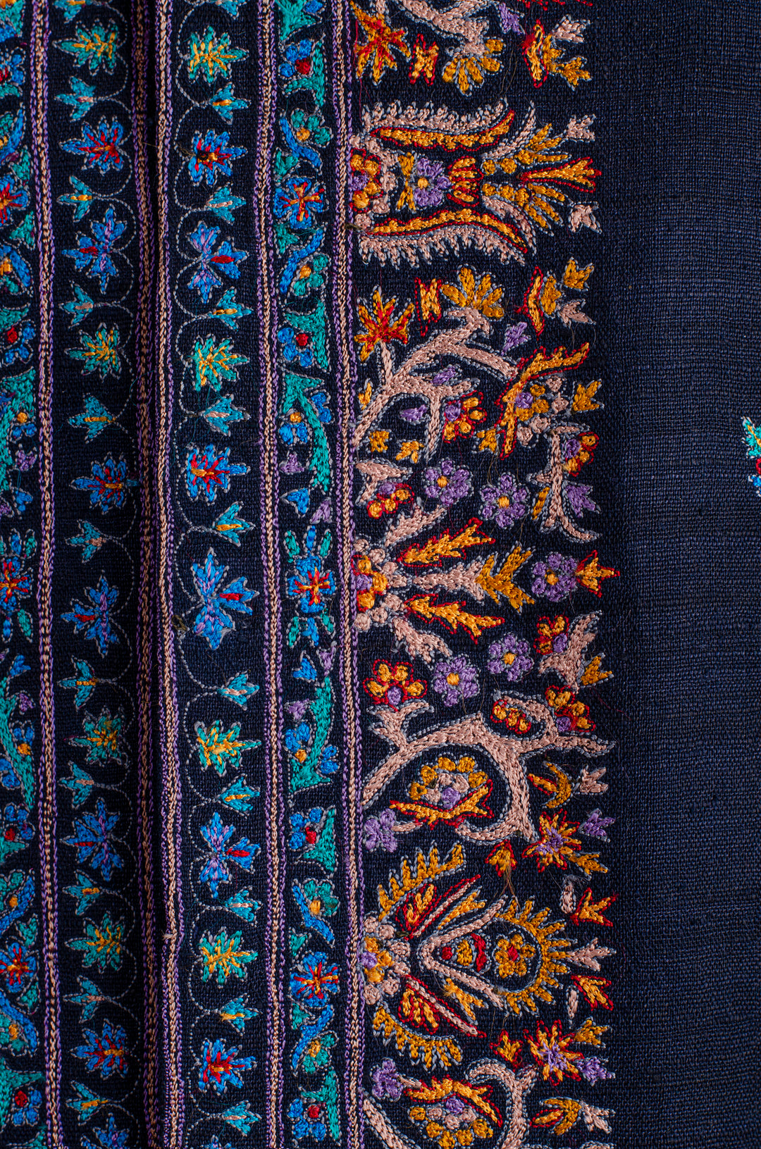 Men’s Navy Blue Matka Silk Bundi with Booti Embroidery