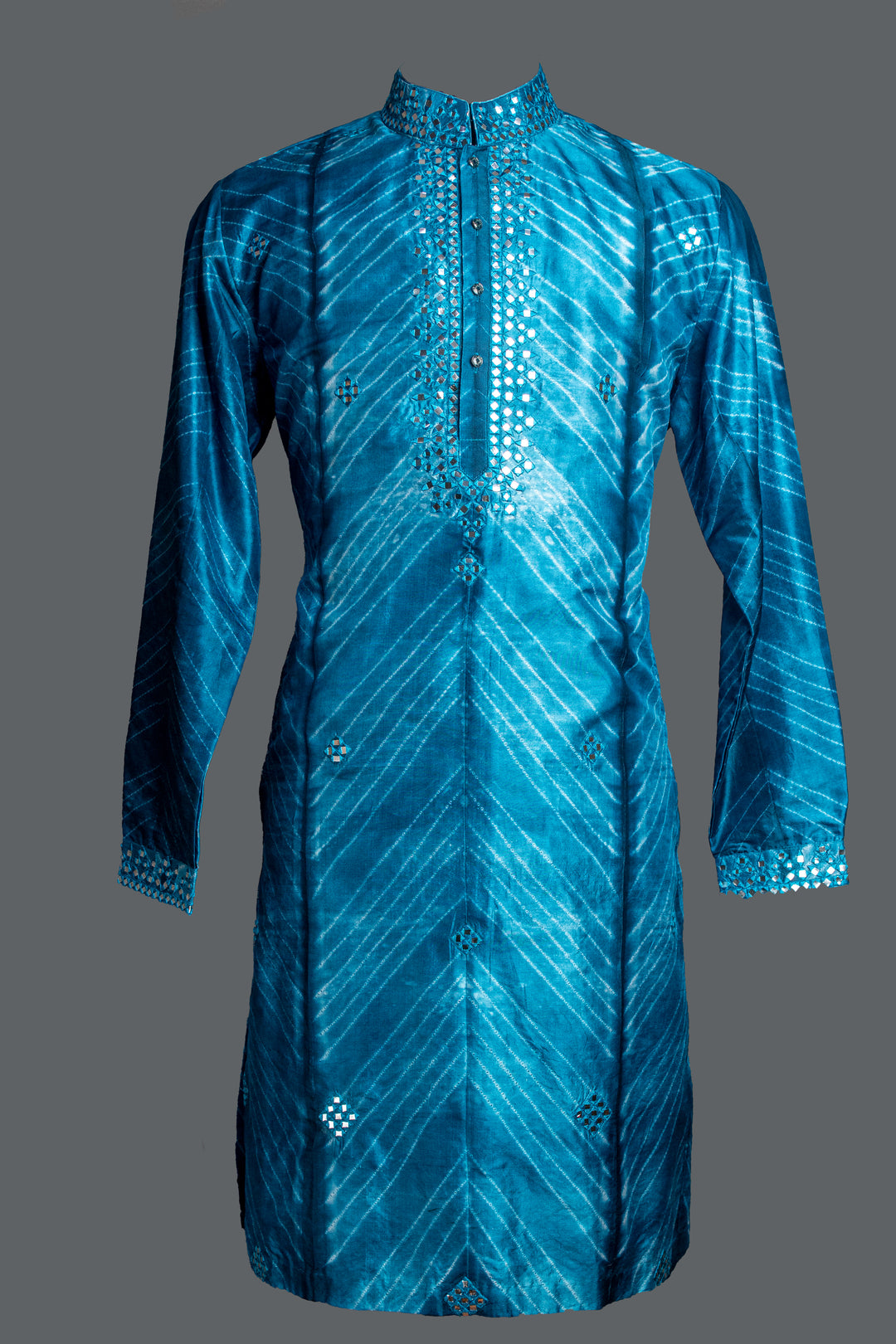 Blue Shibori Kurta Set