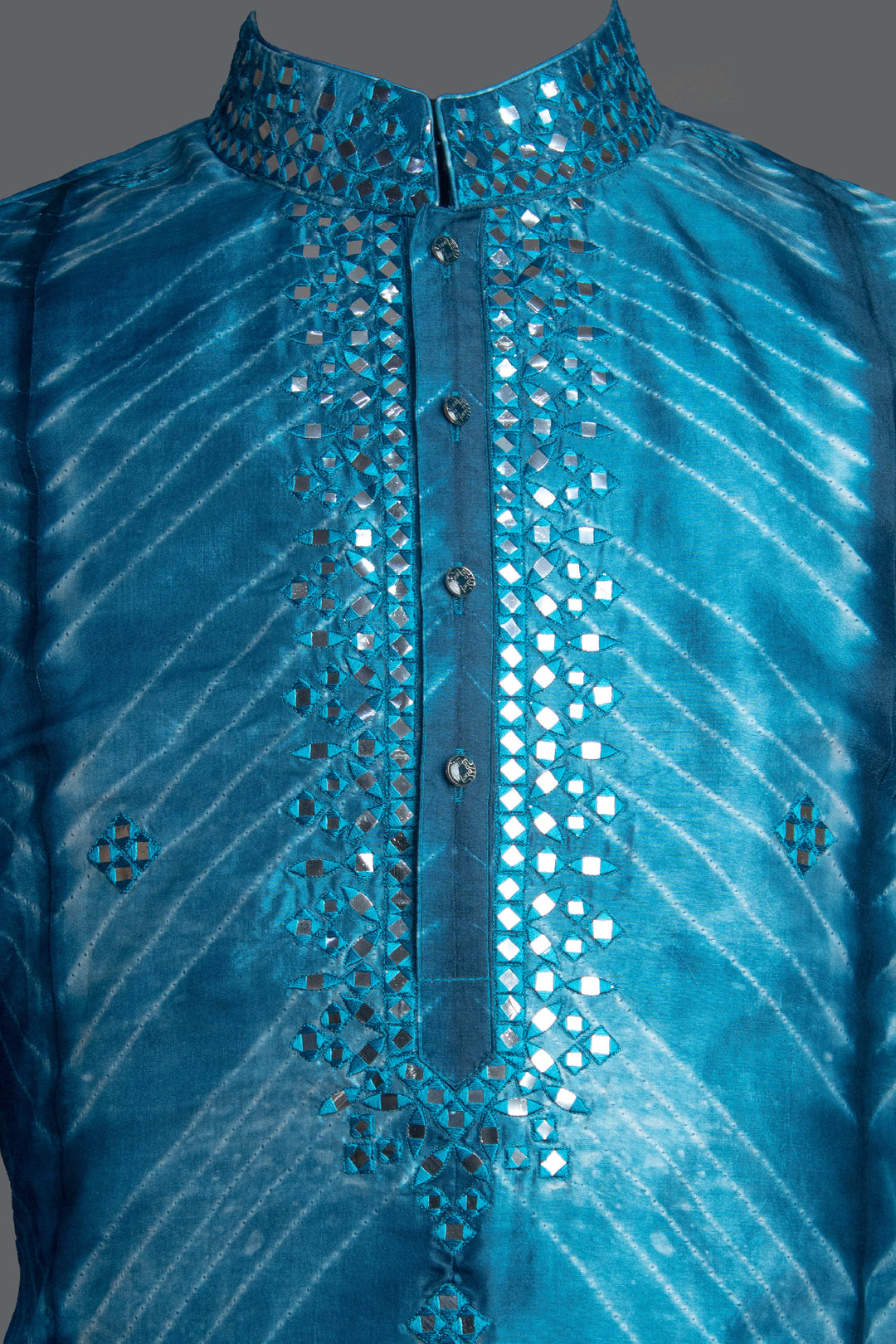 Blue Shibori Kurta Set