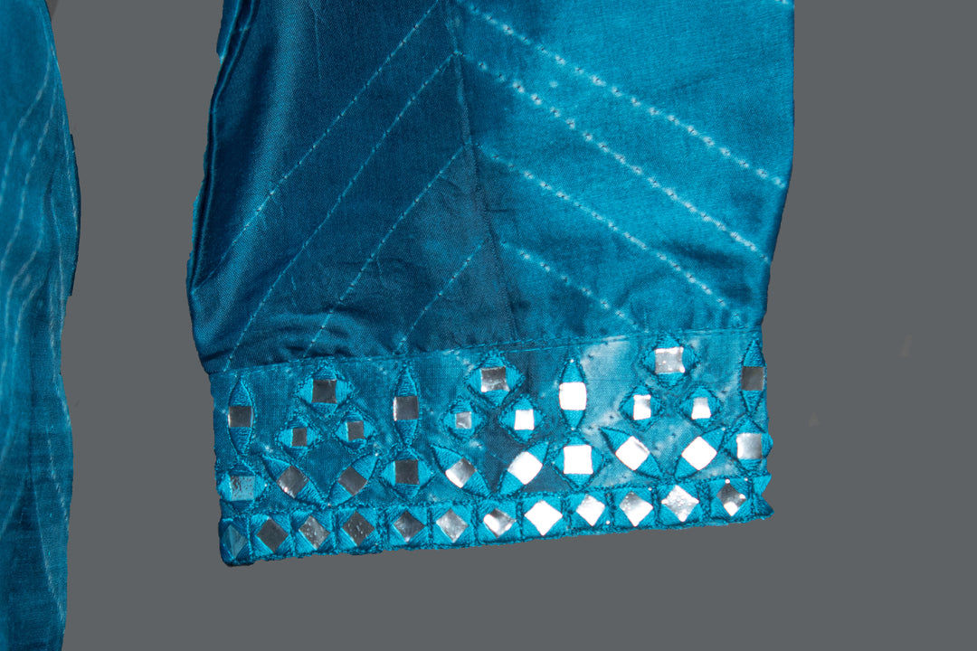 Blue Shibori Kurta Set