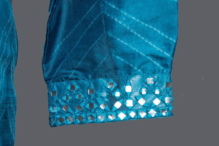 Blue Shibori Kurta Set