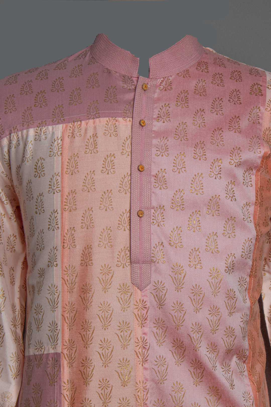 Multi-Colored Cotton Silk Kurta Set
