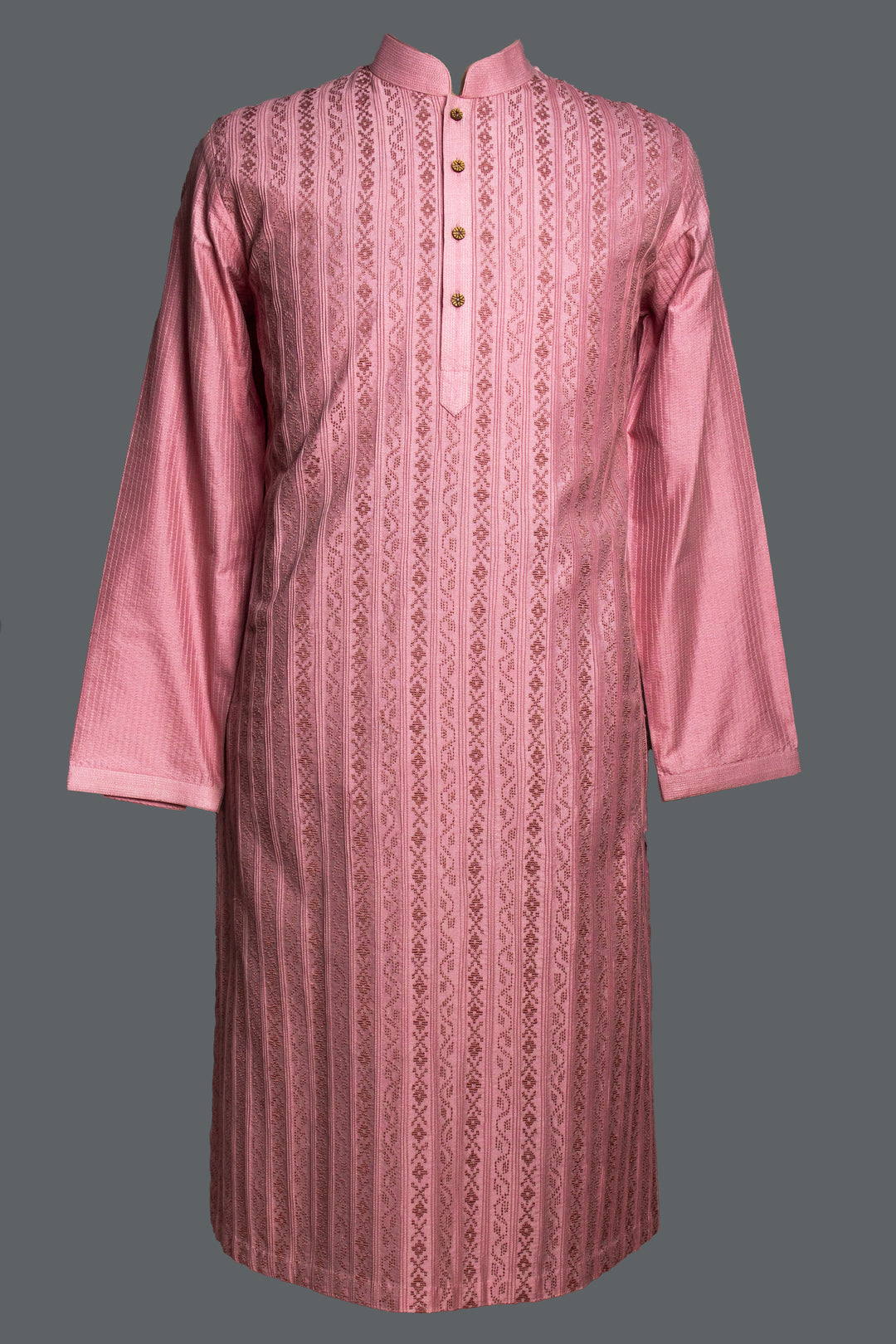 Onion Pink Cotton Silk Kurta