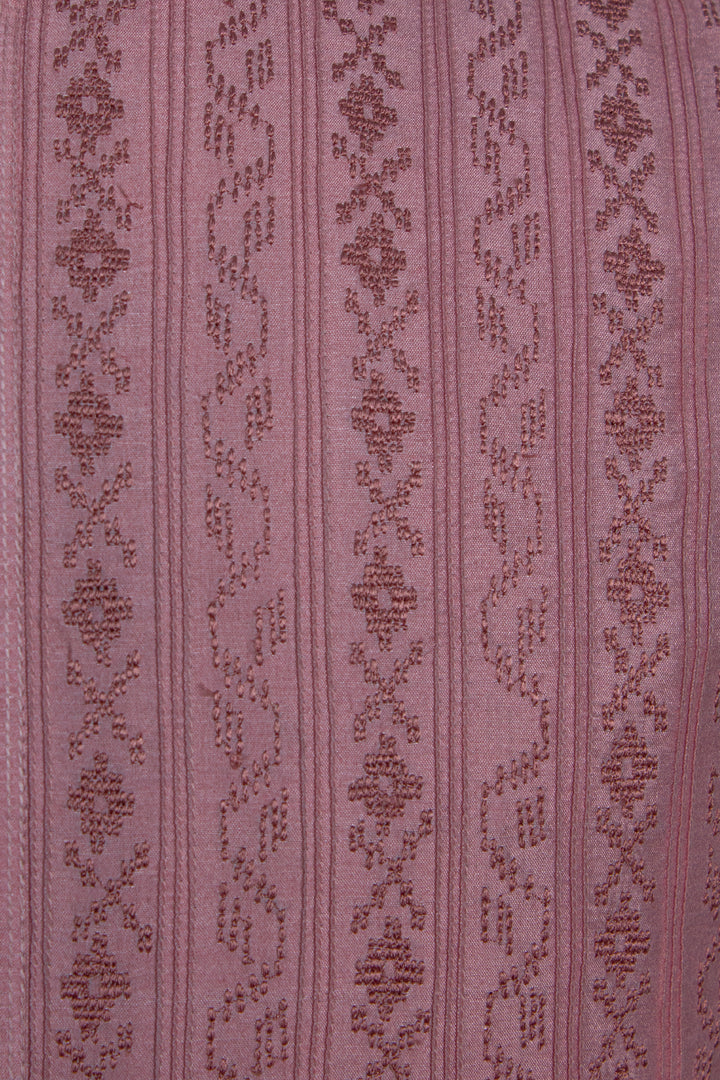 Onion Pink Cotton Silk Kurta