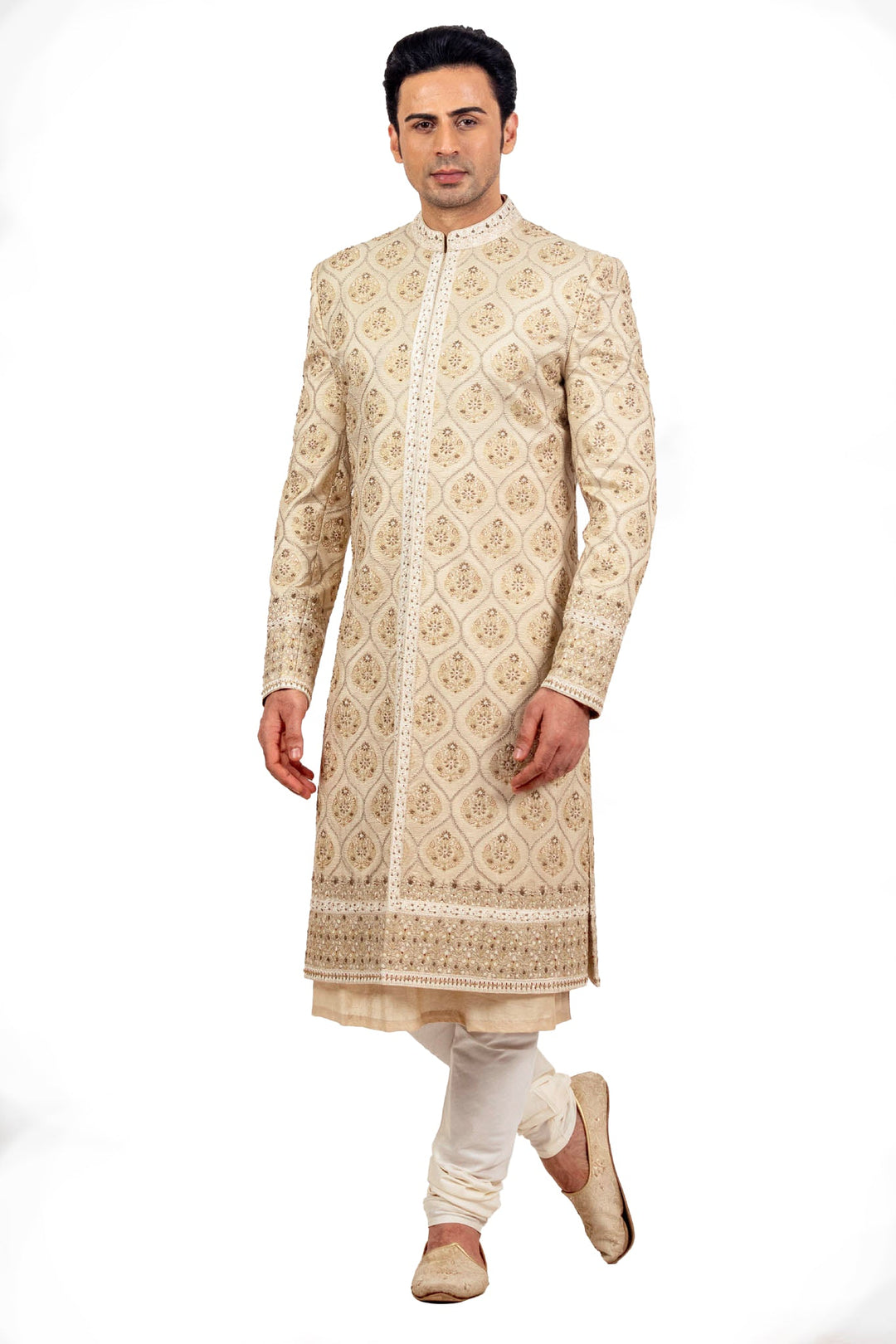 Heavy Allover Heavy Embroidered Sherwani Set